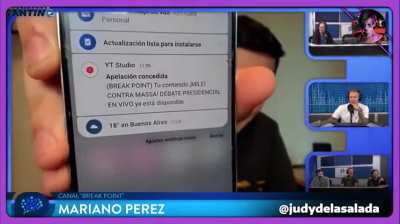 Censuran a Fantino mientras entrevistaba a un youtuber al que le suspendieron el canal por transmitir el debate de ayer