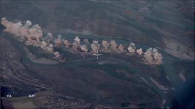 ISIS carpet bombed by US Air Force — Qanus Island, Iraq (09-09-2019) with 80,000lbs (36287 kg) of aircraft ordnance
