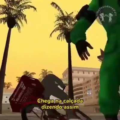 O menino de vó vai deixar vovó 
