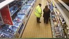 Man poops on the floor while shopping.