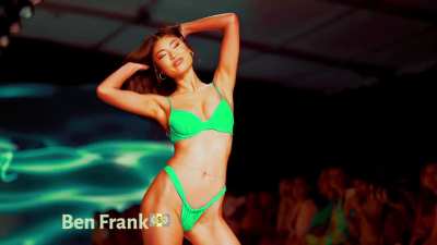 Swimsuit Festival Babe Gloria Tang (Miami Swim Wk, DJ: YesJules, Song, Waves by Shah)