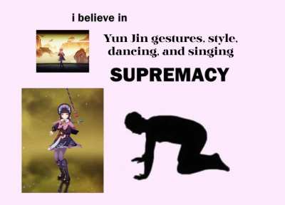 I'm sorry she's just superior