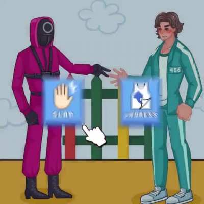 Who's ever design this shitty ad, probably just done watching squirt game
