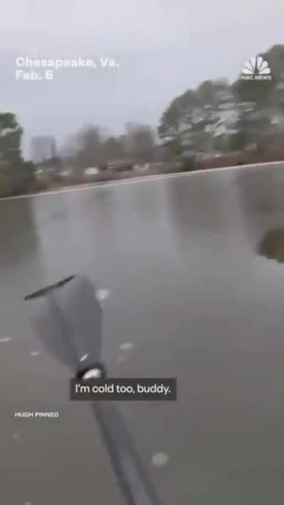 Sick dude puts poor dog into water and paddles away