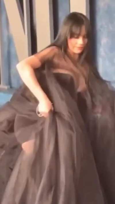 Ass jiggles a bit when she almost falls