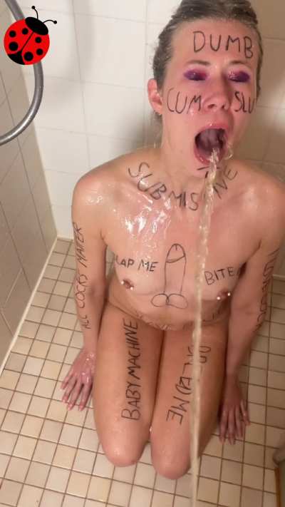 Getting my daily shower
