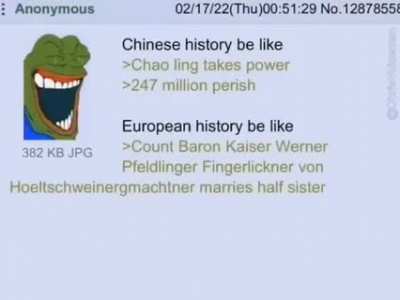 Chinese History versus European History