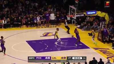 [Highlight] Troy Brown Jr. picks Booker’s pocket and throws it down!