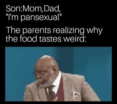 That explains the white thing on the pan