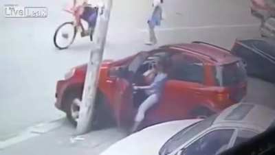 Not closing the door
