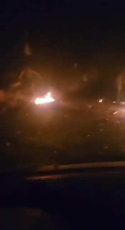 Two Russian war tourists drove over a mine. 