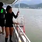 Trying to showoff in front of ladies