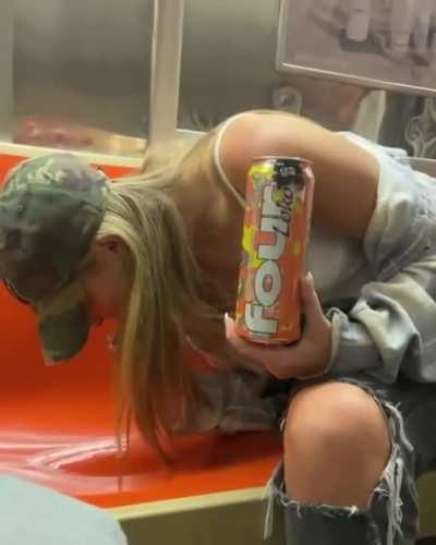 She drank all the subway germs 🤢