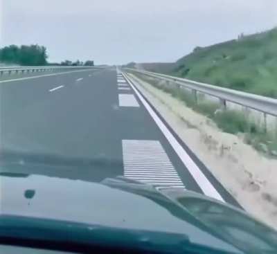 This road in Hungary sings only if you drive the right speed