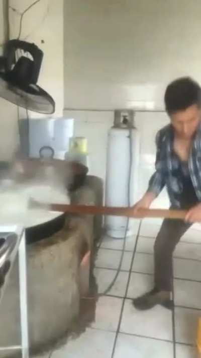 What's he making?