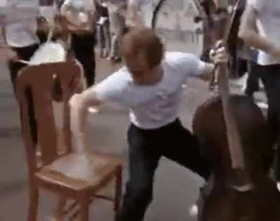 When you want to play in the parade but you play a chord instrument