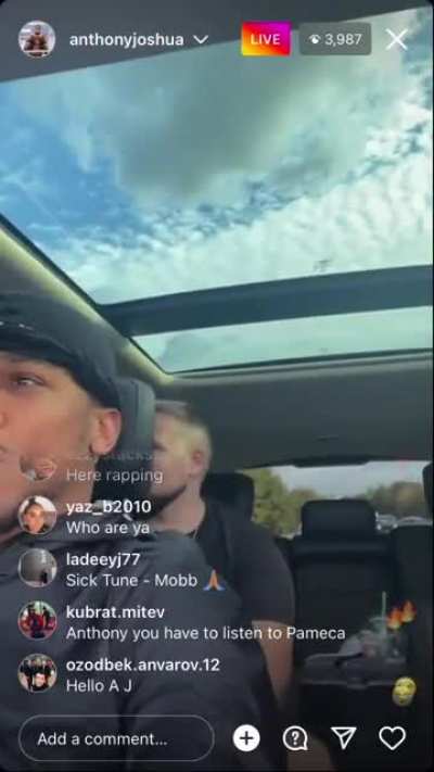 Anthony Joshua freestyle raps about Tyson Fury contract situation