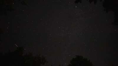 2023 Perseid Meteor Shower - Green Shooting Stars