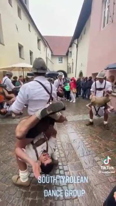 Their next traditional German dance move