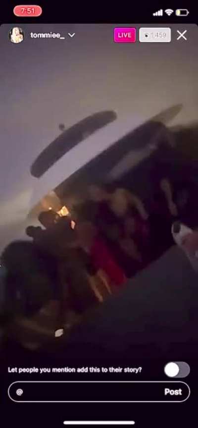Tussling on Live