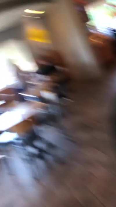 Me chasing my brother