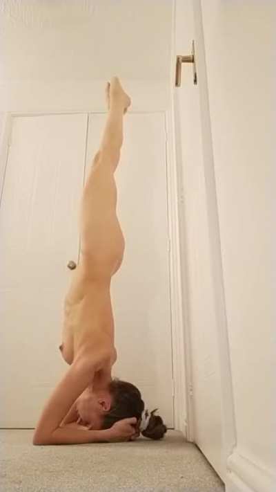 Just some naked yoga