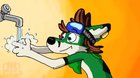 When you wash your paws too much. Animation by Jib Kodi.