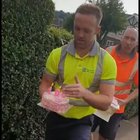 Bin collectors surprise one of their favorite customers on her 100th birthday❤️