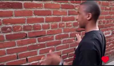 The origin of the talking to a brick wall meme