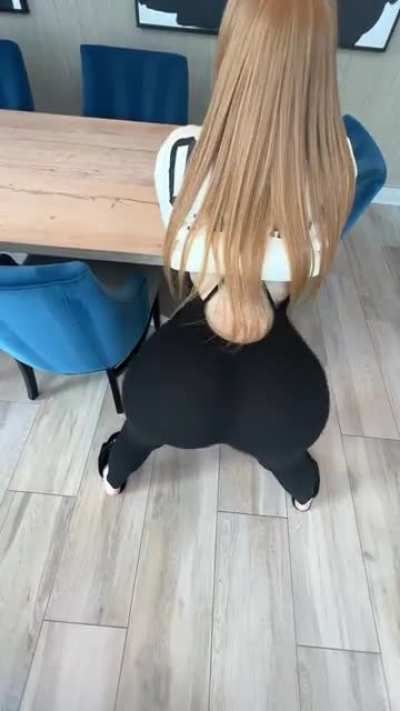 bent over