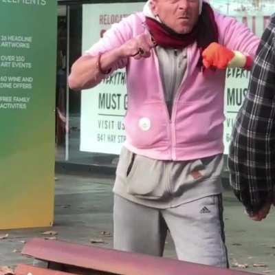 Like a Jack Russell Terrier in a pink hoody
