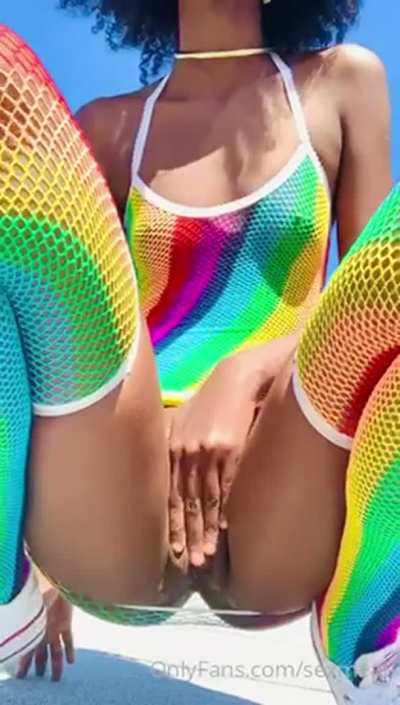 Hot ebony play on The Street😍 Link In Comme<wbr>nt😍👇