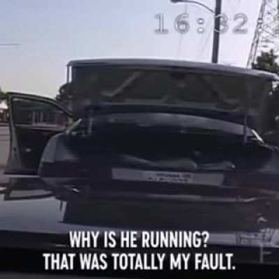 It's never good to be crash by the police..