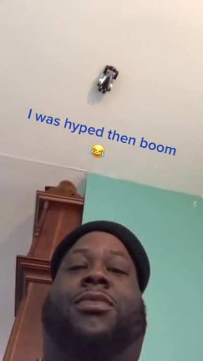 He was so hyped 😔