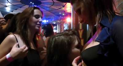 Horny for each other at the club