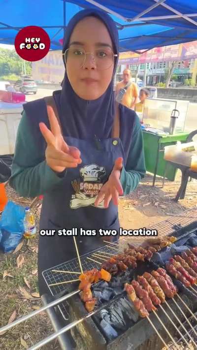Satay 50 sen Kat Bukit Rambai