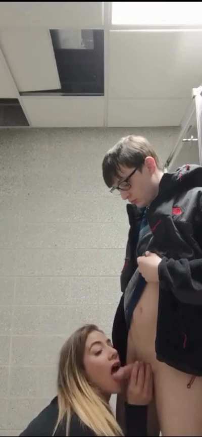 at the break