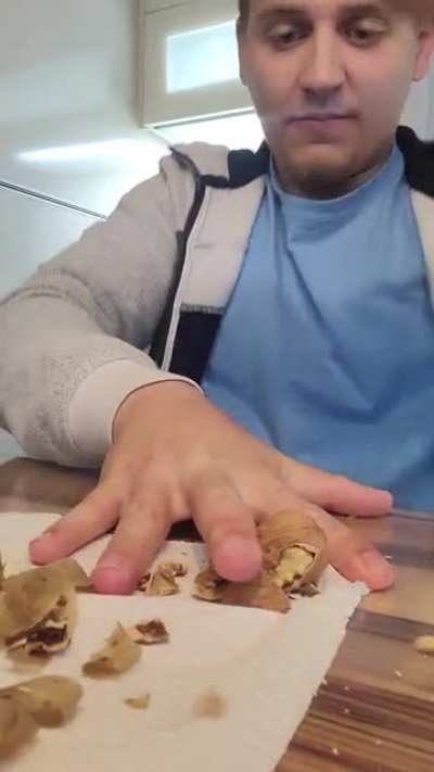 How I crack nuts.