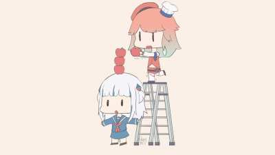 animated gura apple tower