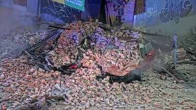 stolen Hyundai crashes into building killing pedestrian [unknown]