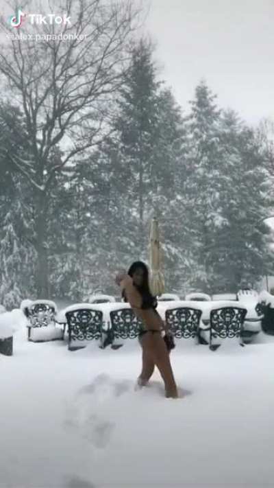 in the snow