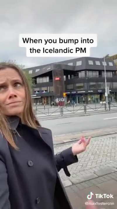 When you bump into the Icelandic Prime Minister