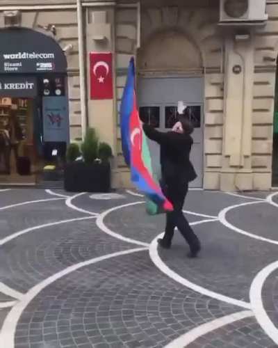 Azerbaijanis after liberation of Shusha
