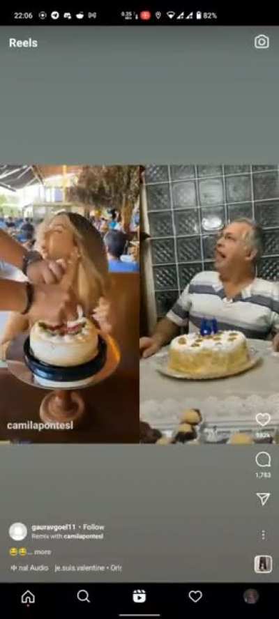 The baby's voice is supposed to make this funny?