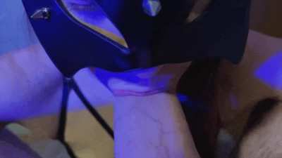 I'm on my knees sucking a fat dick