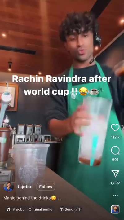 Rachin Ravindra back to work after WC