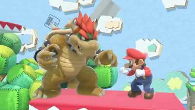 Bowser's new idle animation in Smash.