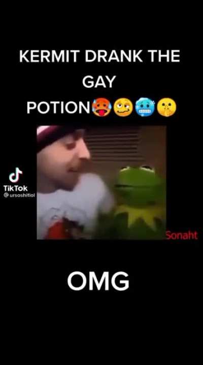 Kermit down bad