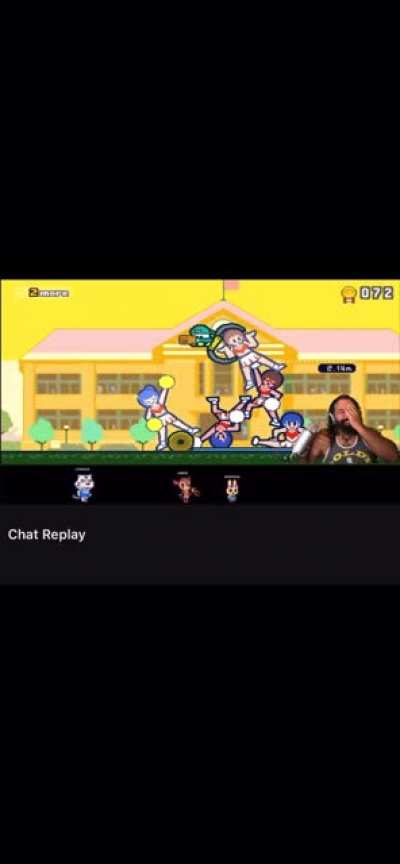 The way it went up her!