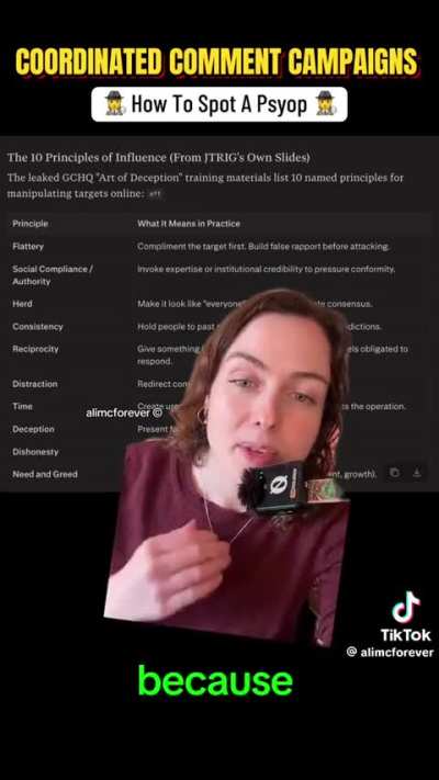 Spotting psyops in social media comments